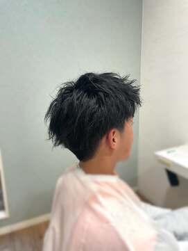 ベビーズブレス(baby's breath) メンズカット+ニュアンスパーマ