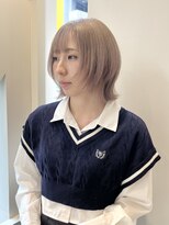 ニューヨークニューヨーク なんば道頓堀店(NYNY)&nbsp;ウルフカット/ウルフボブ/ミルクティーベージュ/シアーベージュ