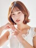 【特別価格/人気No.3】小顔カット＋ケアカラー(リタッチ)＋ベースTｒ￥5900