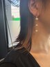 イヤリングカラー【１ブリーチ込み】＋カット＋全体カラー＋トリートメント