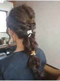 編み下ろし_簡単アレンジヘアアレンジ