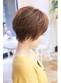ふっくらトップと可愛いシースルーネープショートボブ♪