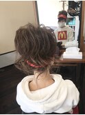**ハロウィン盛り髪カールアップ**