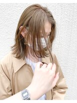 ヒビヲ(HIBIO)&nbsp;ダブルカラーピンクベージュピンクカラーケアブリーチミニボブ