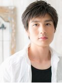 暖色系カラーで爽やか♪ツーブロックショートK