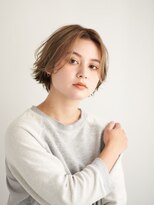 ジュール 池袋(Joule)&nbsp;顔型別ヘアスタイル特集/マロンベージュ/Aラインボブ/池袋