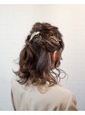 ハーフアップ
