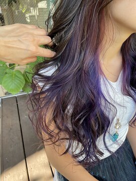 ダブル(W) 【hair salon W】ブルーパープル