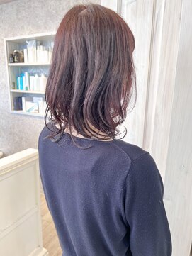 キャアリー(Caary) 福山市美容室Caary ピンクベージュ ベリーピンク デジタルパーマ