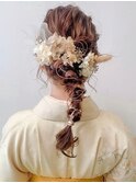 Belle BIANCA 成人式/卒業式/和装ヘアアレンジ/水引/金箔 byOrie