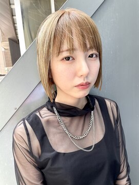 ヌード(NUDE) NUDE 10代 20代 30代 40代Aラインボブ金髪ボブ 大人ショートボブ