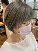 シルバーアッシュ×ショート