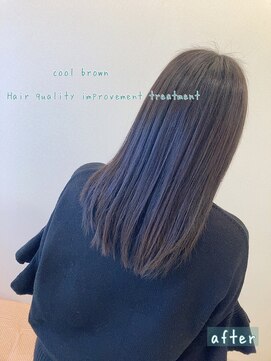 ピールアーク(peal ark) 20代30代大人可愛い髪質改善カラーアッシュブラウン透明感