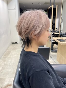 イヴォークオオサカ 心斎橋(EVOKE OSAKA) マッシュウルフ ツートーンカラー
