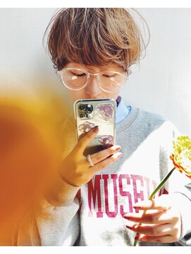 サンプラス(san+) 【柏原良亮】パーマ×マッシュショート