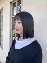 エイミーバイアフロート(amie by afloat) 切りっぱなしボブと相性◎ぱつんと前髪