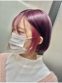 ワインレッド×フラッシュピンク
