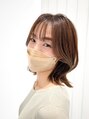 ユウヘアー 師勝店(U Hair) 白髪ぼかしカラー ハイライトなし 明るさを保ち 透明感カラー