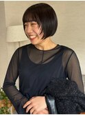 顔周りレイヤー マッシュショート アッシュ【鹿児島中央】