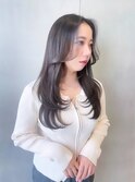 【田中杏実】たっぷりハイレイヤーでつくる艶髪ワンカールロング