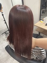 ラフ 難波店(LAFF) #前髪#アンブレラカラー#こなれミディ#イメチェン