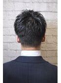 スーツに合うツーブロック束感ショート