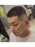 【人気No.3】フェードカット&アイロンパーマ（濡れパン）￥13200→￥7000