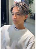 ホワイトメッシュ/ツイスト/ツイスパ/パーマ/メンズ/眉毛