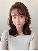 【NEW OPEN】小顔前髪あり後れ毛サイドバングメルティカラー
