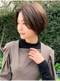 伸ばしかけショート×ナチュラルアッシュ×大西真人