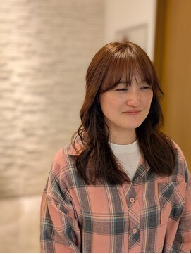 リアン 宮前店(Rian) ミディアムレイヤーブラウンカラーブリーチなしカラー20代30代