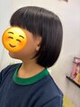 時 美容室(toki) ロングヘアーからボブにイメチェンの4歳の娘♪