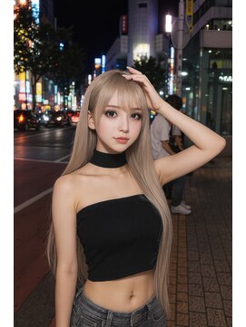 アフューズバイストゥー(Vfuse by StueW) 夜でも可愛いハイライトエクステギャル3/髪質改善/ケアブリーチ