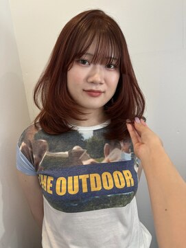 シイ(SIE) ミディアムレイヤー×パンプキンカラー♪