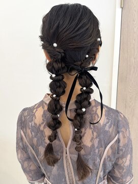 シュピネ(choupinet) 編みふわお呼ばれツイン