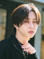 エルマーク 高槻(L-MARK)&nbsp;センターパート/ニュアンスパーマ/カルマパーマ/メンズ/眉毛