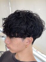 フィフス(fifth) fifth原宿ニュアンスパーマメンズカットラウンドマッシュ30代