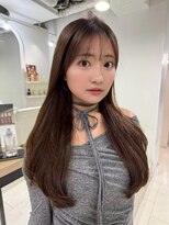 ケーツー心斎橋 クイーンズガーデン バイ ケーツー(K two QUEEN'S GARDEN by K two)&nbsp;レイヤーカット/顔まわりカット/ストレート/ブラウン