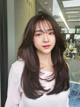 ミンクス 銀座店(MINX) 大人ガーリー、似合わせカット、ミディアムレイヤーカット