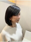【大人女性におすすめ】まとまり重視のナチュラルボブ