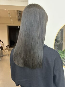 リンクバイアーバン(link by urban.) 【透明感カラー】オリーブベージュ