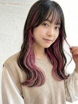 エノア 東京(ENORE)&nbsp;ピンクベージュ｜インナーカラー｜ウルフカット｜ダブルカラー