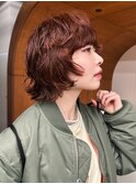 ボブウルフパーマ