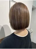 ハイライトで明るめスッキリボブ