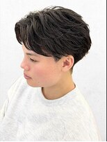 become men's hair 名駅EAST【10月3日 NEW OPEN(予定)】&nbsp;フェザーパーマ/センターパート/名古屋/名駅/フェザーショート