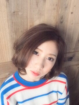 ヘアーミューズ リベロ(hair muse Livero) 【Ｌｉｖｅｒｏ】センターパート　ラフ&ルーズボブ☆