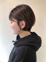 ミラバイグリーン(Mira by green)&nbsp;【担当JUN】大人かわいい耳かけ前下がりボブ簡単スタイリング