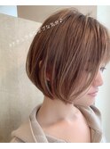 手ぐしでまとまるナチュラルボブ