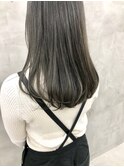 オリーブアッシュカーキグレージュハイライトカラー（徳竹）