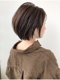 【feliceMICHI島田和也】立体感丸みショートボブ